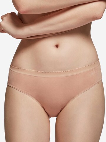 Slip '6 ' Gisela en beige : devant