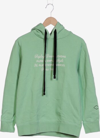 REPLAY Sweatshirt & Zip-Up Hoodie in S in Green: front