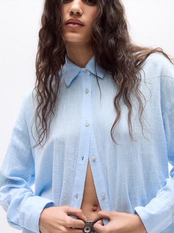 Pull&Bear Bluse in Blau