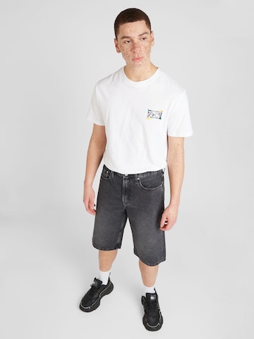 T-Shirt 'FLOWER POWER' Tommy Jeans en blanc
