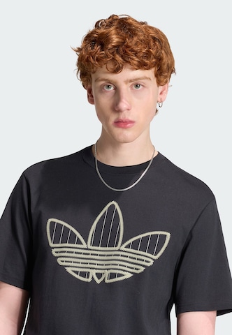 ADIDAS ORIGINALS Majica 'Trefoil Infill' | črna barva