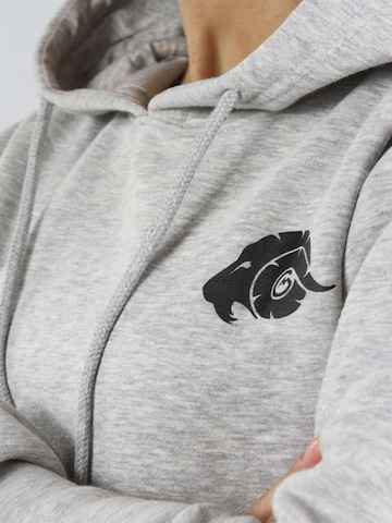Guggen Mountain Sweatshirt 'Kapuzenpullover HW08 Fleece Hoodie' in Grey