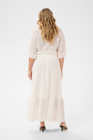 Jupe 'KCDana' KAFFE CURVE en blanc