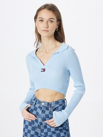 Pull-over Tommy Jeans en bleu : devant