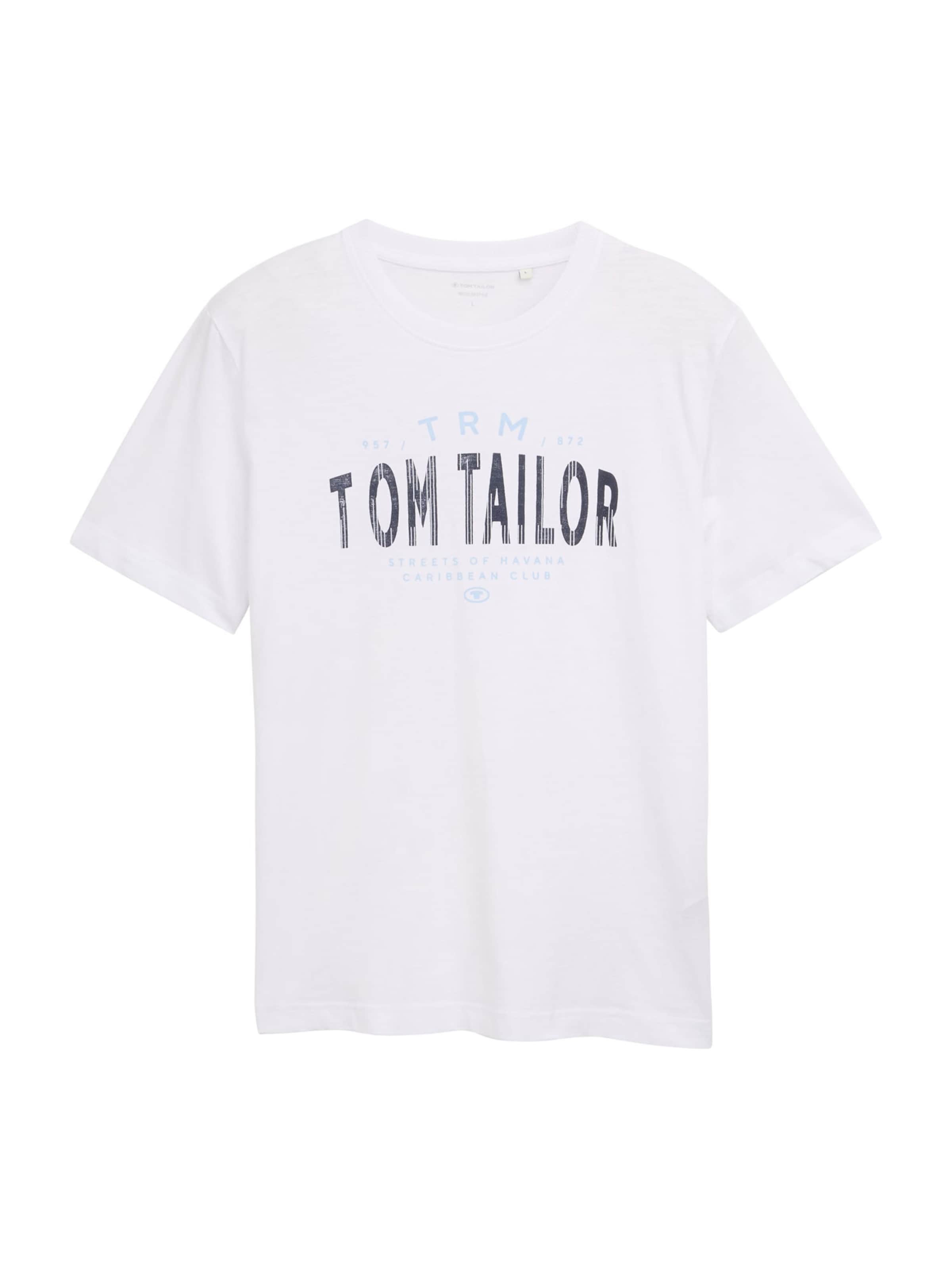 TOM TAILOR - Camiseta en blanco: frente