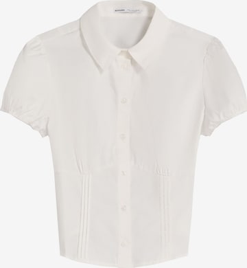 Bluză de la Bershka pe alb: față