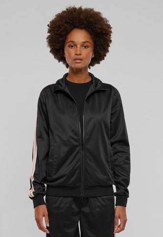 Urban Classics Between-season jacket in Black: front