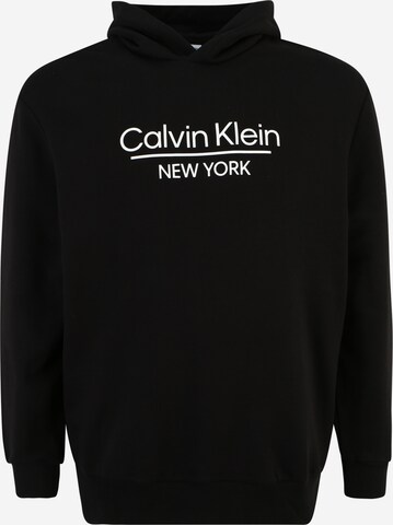 Felpa di Calvin Klein Big & Tall in nero: frontale