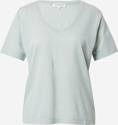 BONOBO T-Shirt 'FOIL2COUF' in cyanblau / hellgrau, Produktansicht