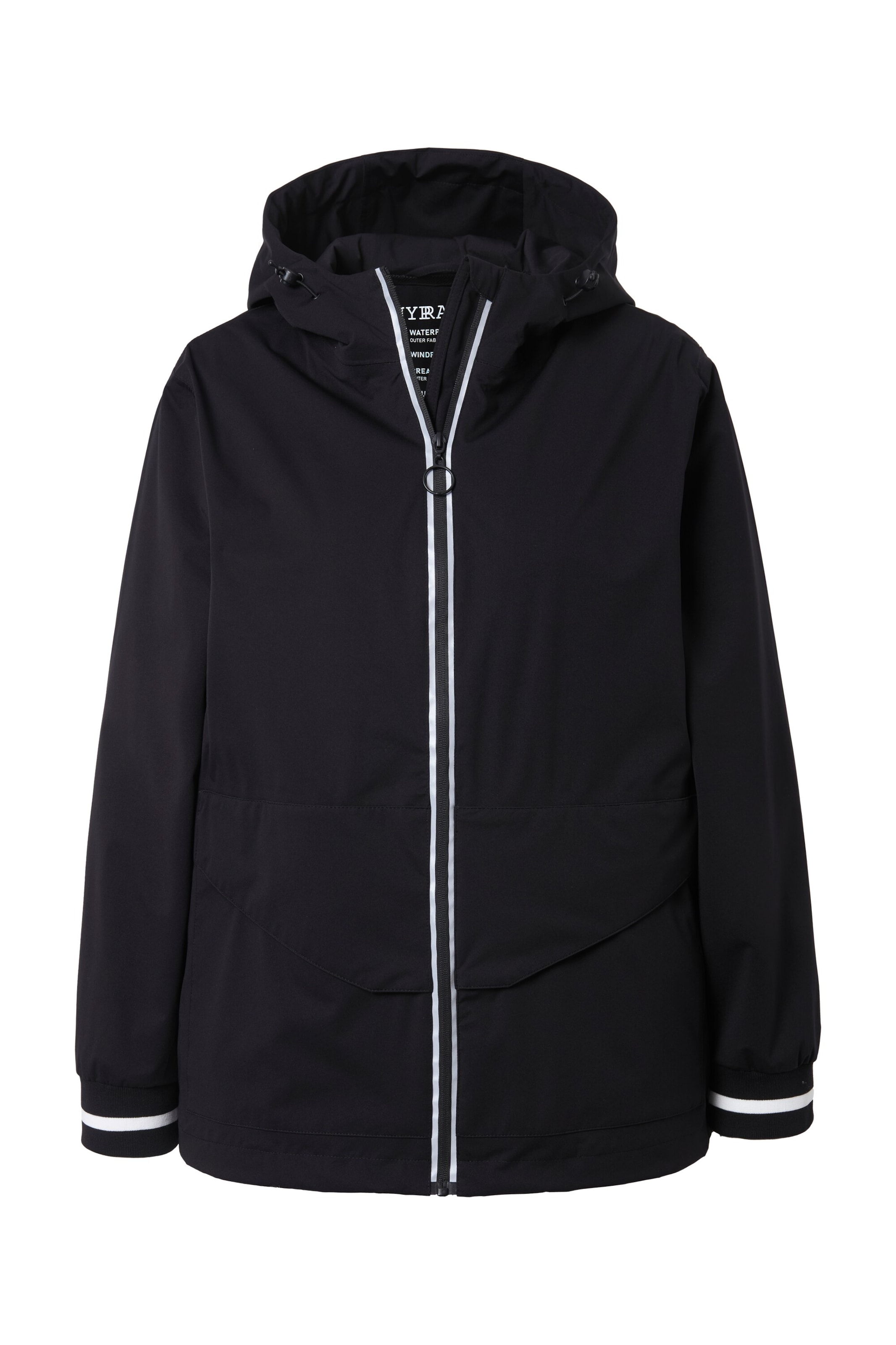Ulla Popken Between-season jacket in Black: front