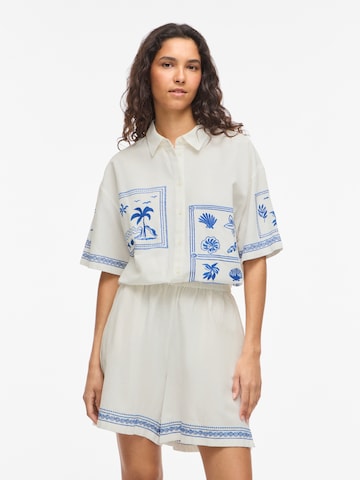 VILA Μπλούζα 'VIKAM' σε λευκό: μπροστά