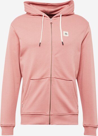 SCOTCH & SODA - Sudadera con cremallera 'Essential' en rosa: frente