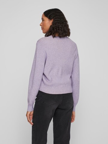 VILA Knit Cardigan 'Ril' in Purple