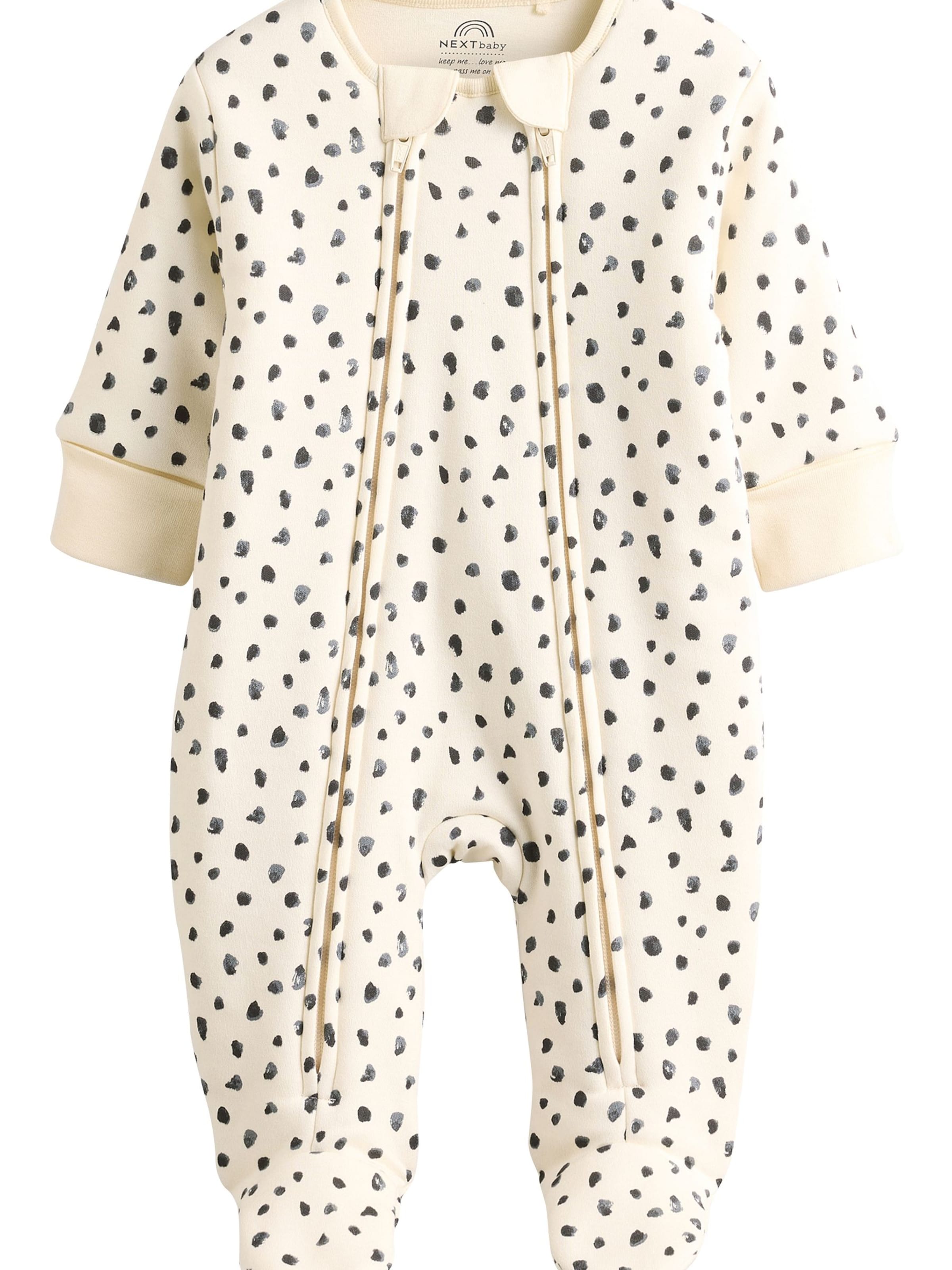 Next Schlafanzug in Beige: Vorderseite