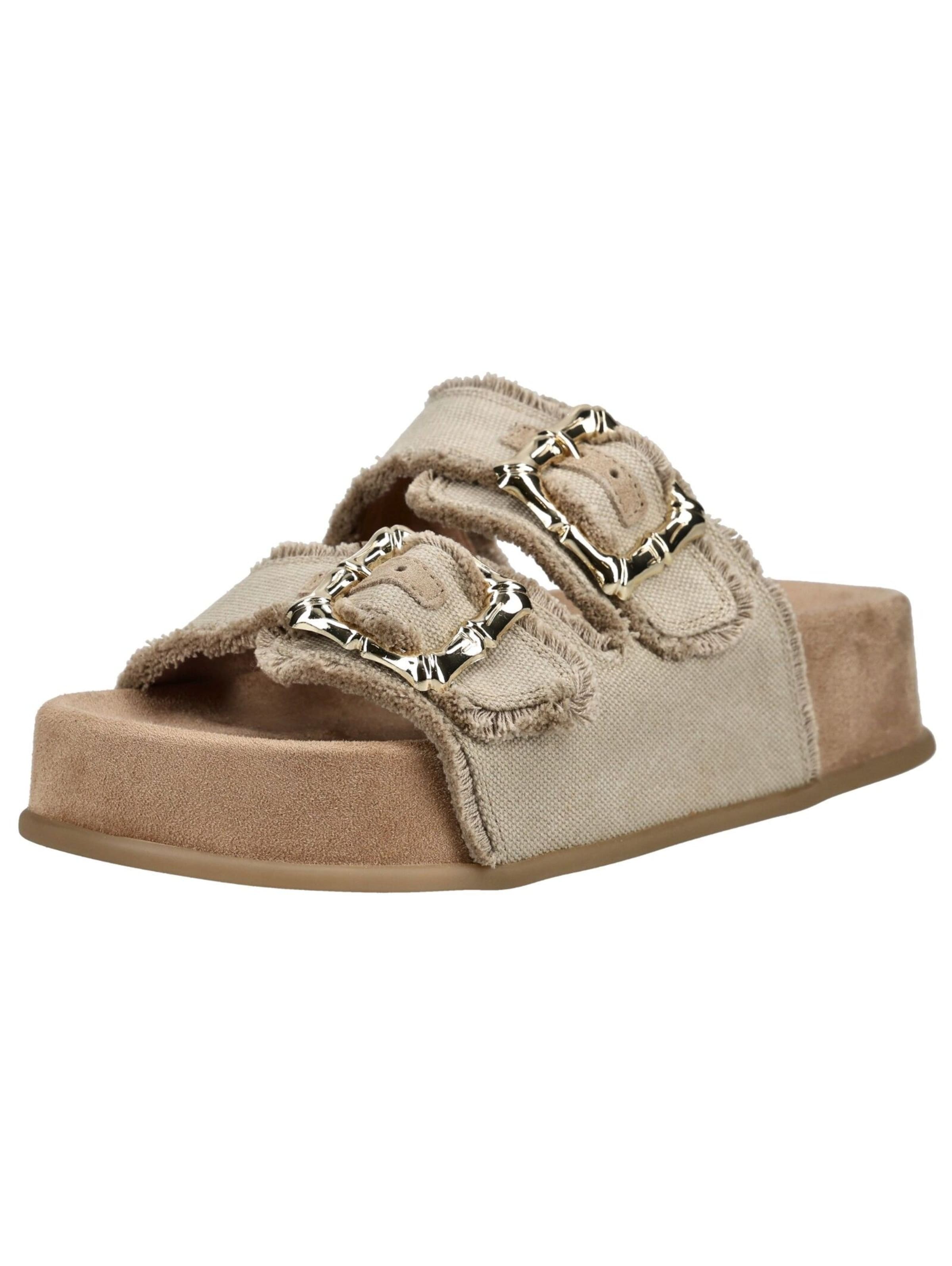 Paul Green Mule in Beige: front