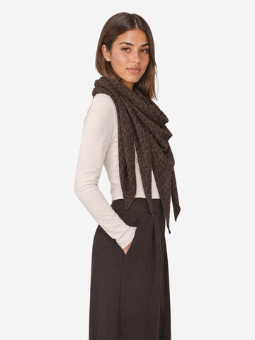 Seasons of April Shawl in Brown