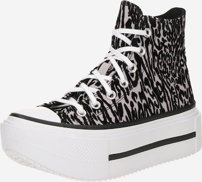 Sneaker înalt 'CTAS LIFT DOUBLE STACK' CONVERSE pe negru / alb murdar, Vizualizare produs