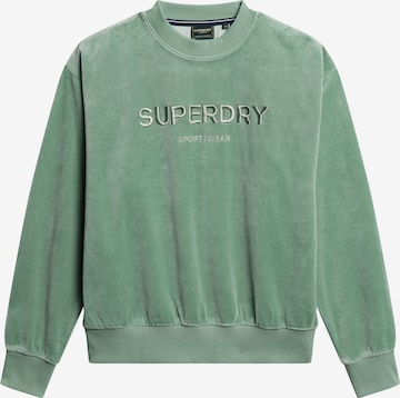 Superdry Sweatshirt in Groen: voorkant