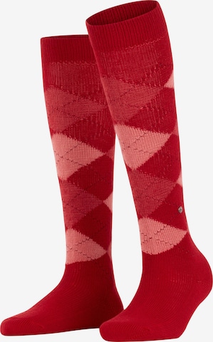 BURLINGTON Overknee Strümpfe 'Whitby' in Rot: Vorderseite