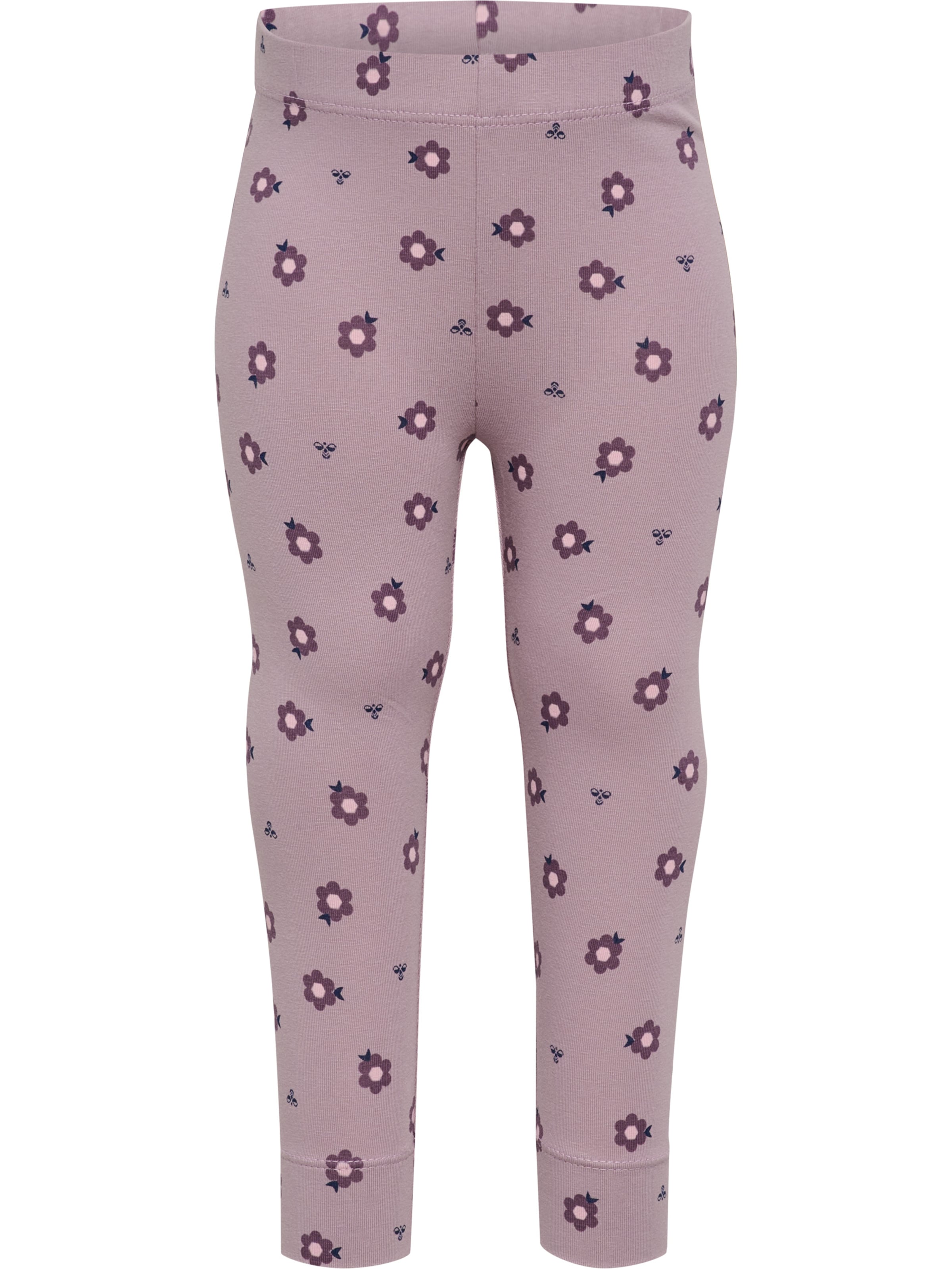 Regular Leggings Hummel en violet : devant