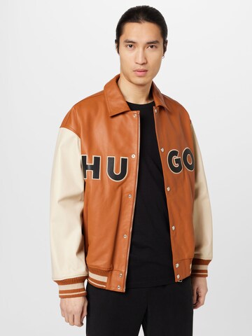 HUGO Red Between-season jacket 'Luganos' in Orange: front