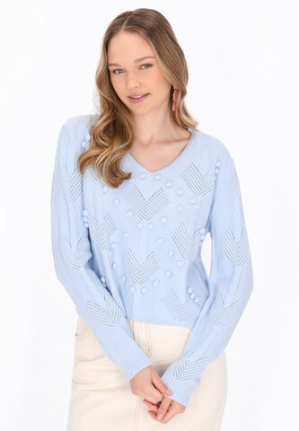 MYMO - Pullover em azul: frente