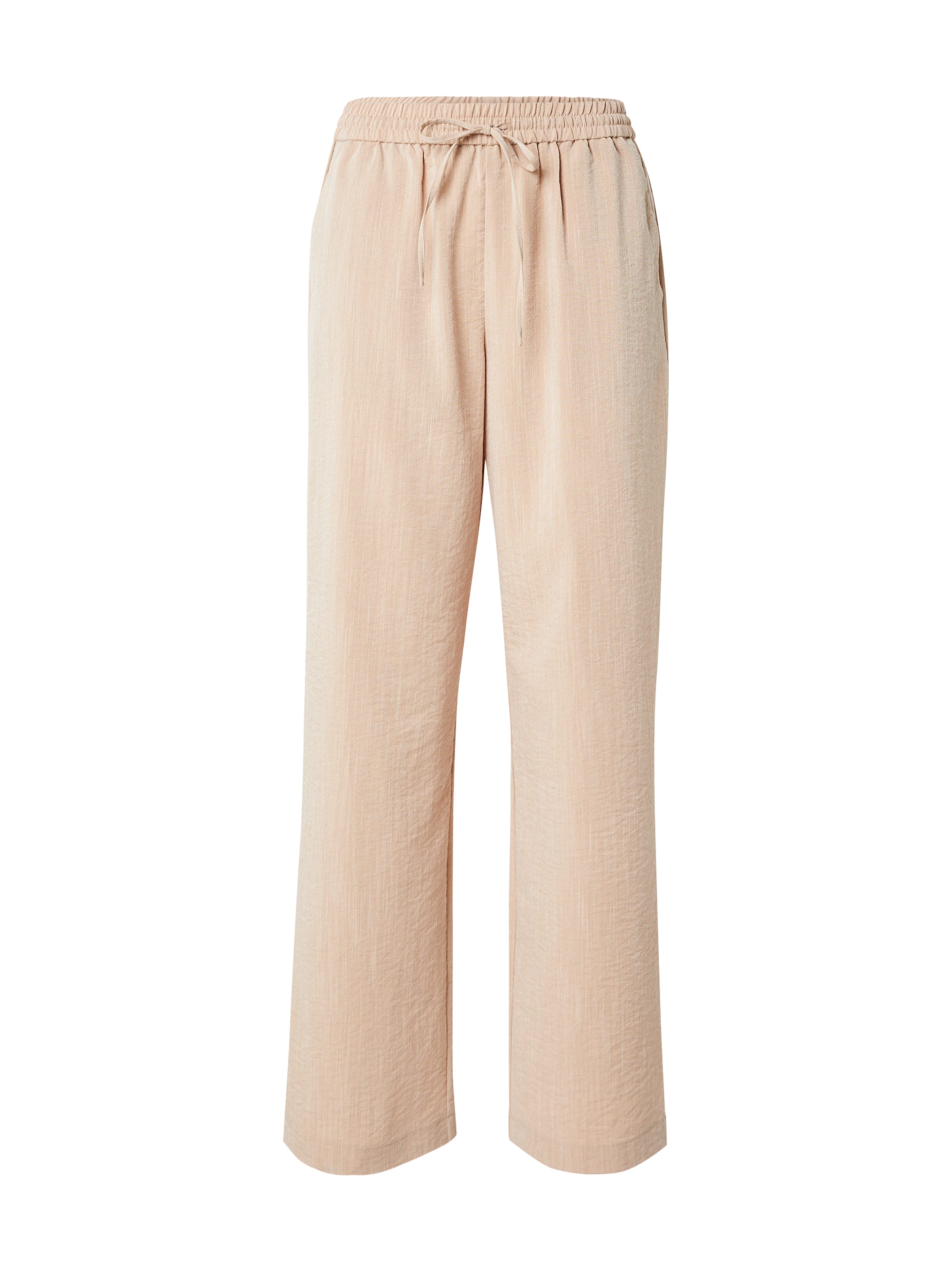 PIECES Wide leg Broek 'PCSHANIE' in Beige: voorkant