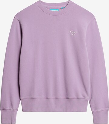 Sweat-shirt Superdry en violet : devant