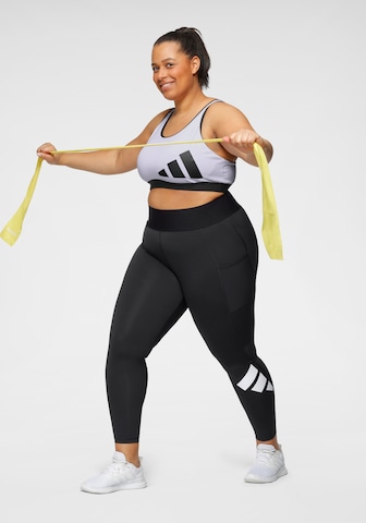 ADIDAS PERFORMANCE Bustier Sport bh 'Believe This' in Wit
