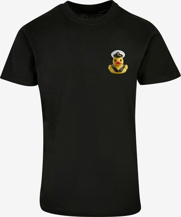 F4NT4STIC T-Shirt 'Rubber Duck Captain' in Schwarz: predná strana