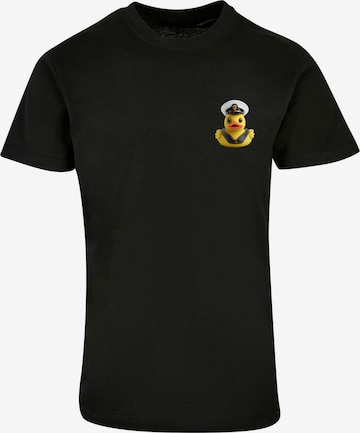 F4NT4STIC T-Shirt 'Rubber Duck Captain' in Schwarz: predná strana