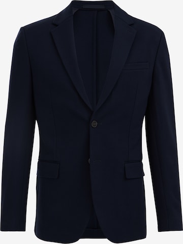 WE Fashion - Ajuste estrecho Chaqueta tipo saco para negocios en azul: frente