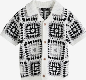 Geacă tricotată de la Next pe negru: față