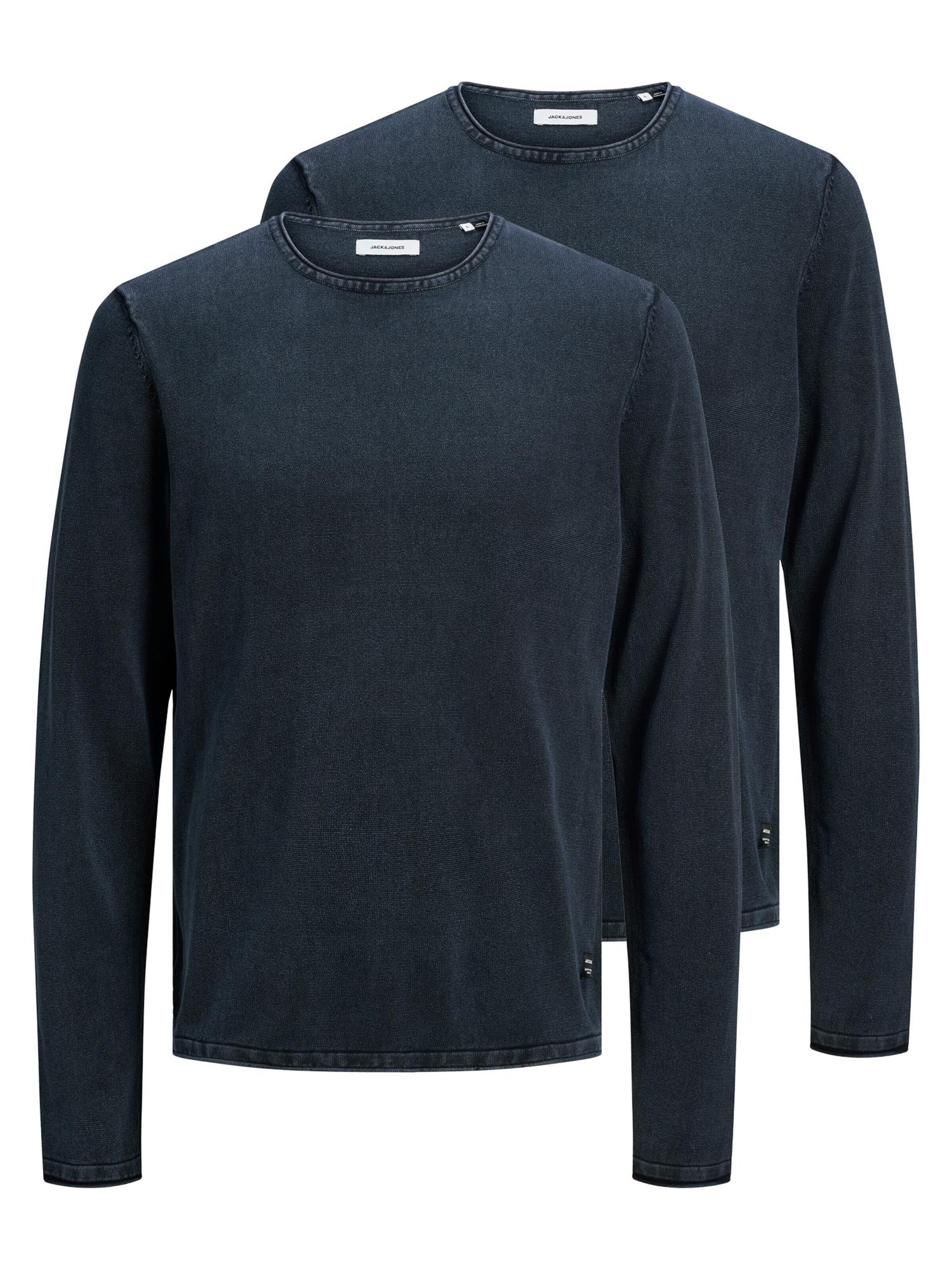 JACK & JONES Sweater 'Leo' in Blue: front