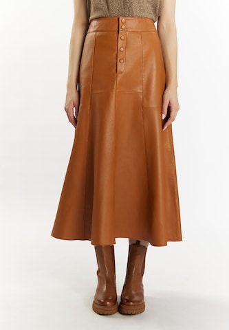 DreiMaster Vintage Skirt in Brown: front