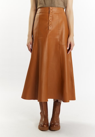 DreiMaster Vintage Rok in Bruin: voorkant