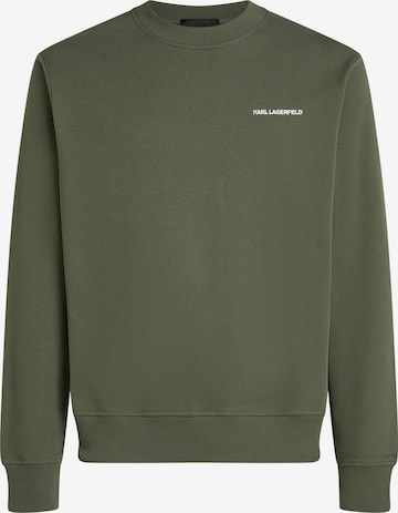 Karl Lagerfeld Sweatshirt 'Rue St-Guillaume' in Green: front