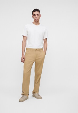 smėlio TOMMY HILFIGER Standartinis „Chino“ stiliaus kelnės 'DOVER'