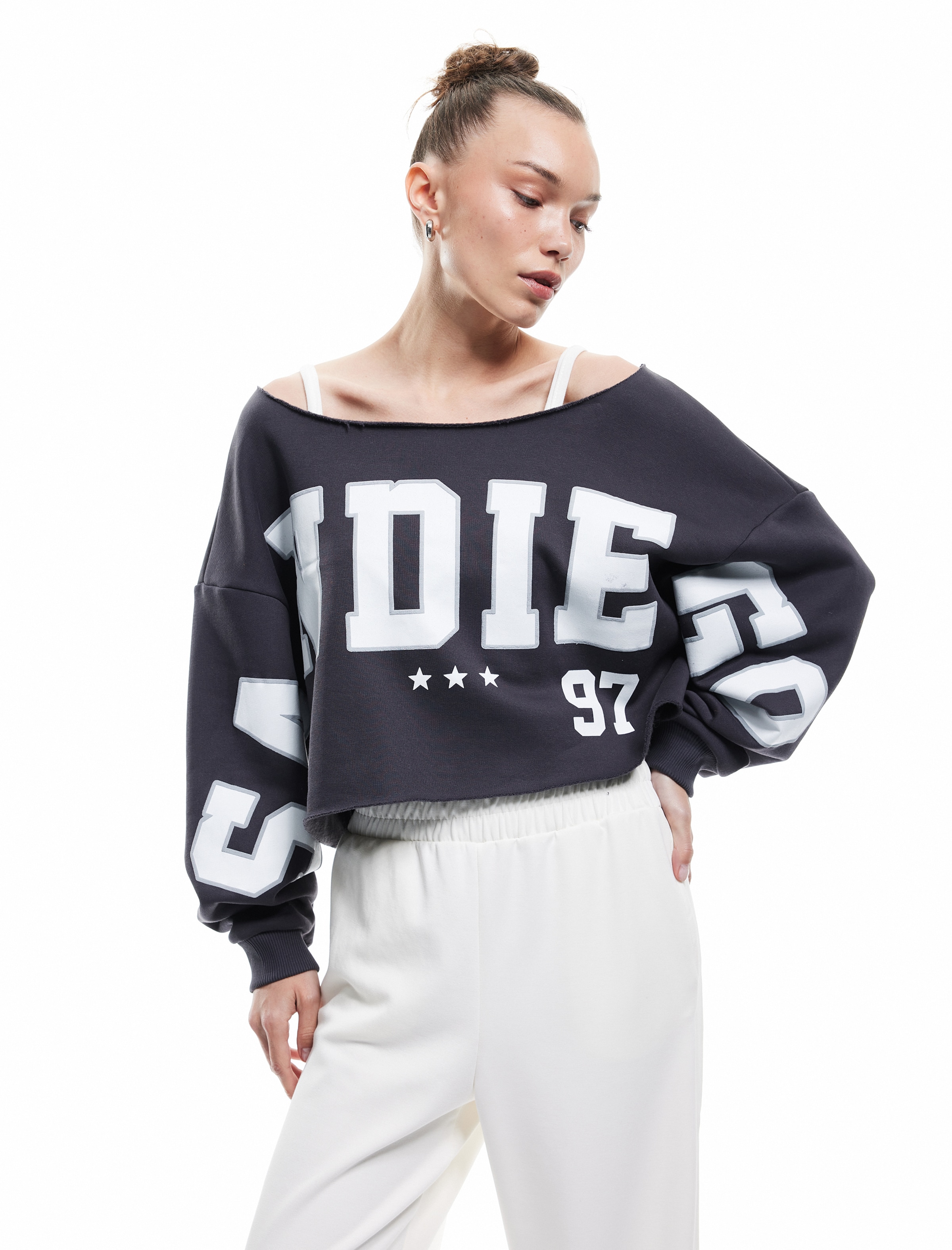 Koton Sweatshirt in Grey: front