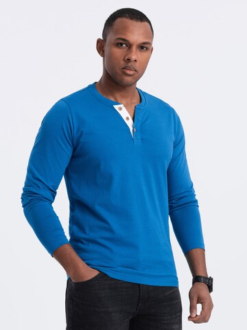 Ombre Shirt 'OM-LSCL-0107' in Blauw