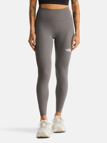 THE NORTH FACE Скинни Спортивные штаны 'Flex' в Серый: спереди