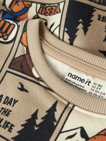 NAME IT Sweatshirt 'NMMOswaldy' in Braun