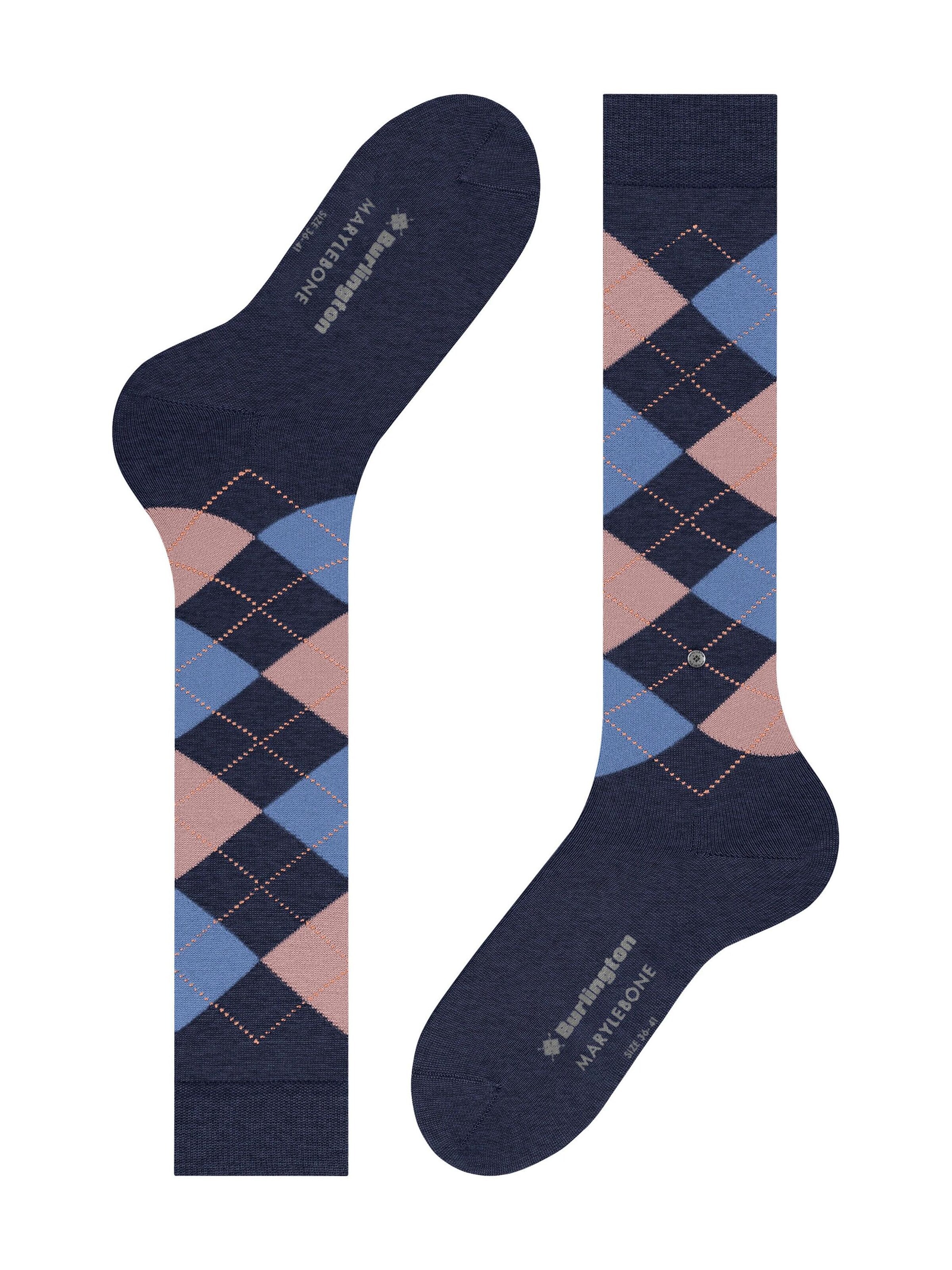 BURLINGTON Overknee Strümpfe 'Marylebone'‌‌‌‌‌‌‌‌ in Blau