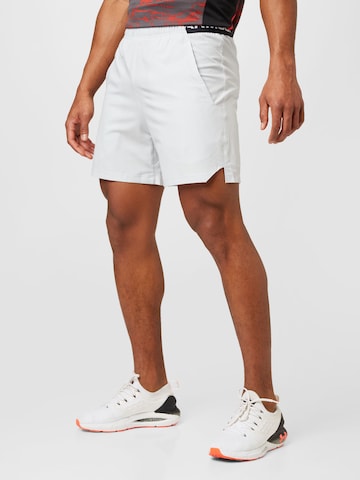 UNDER ARMOUR Regular Workout Pants 'Vanish' in White: front