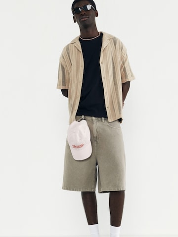 Fit confort Chemise Pull&Bear en beige