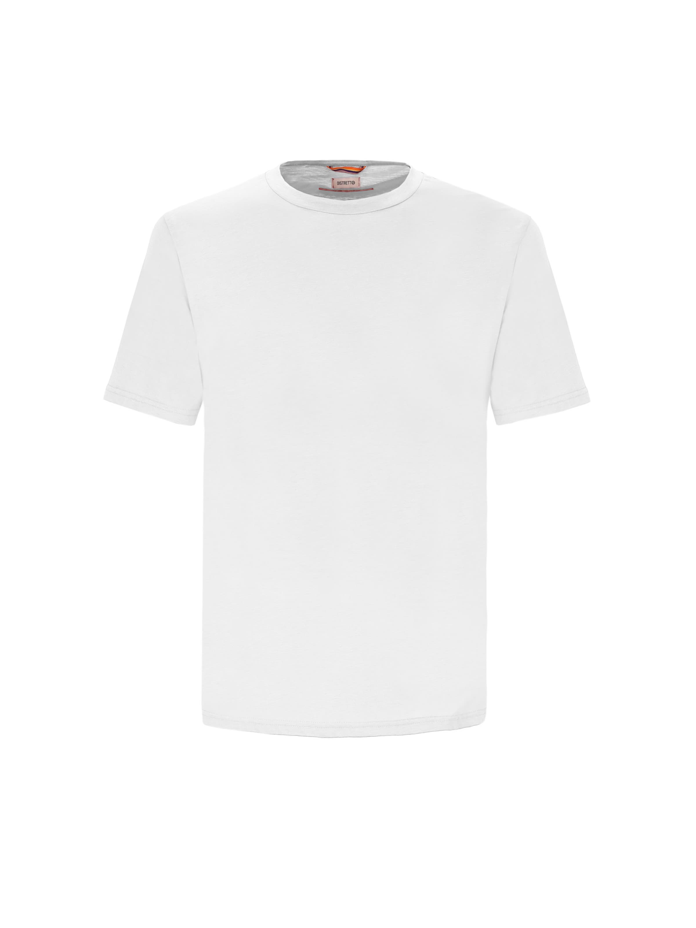 T-Shirt Distretto12 en blanc : devant