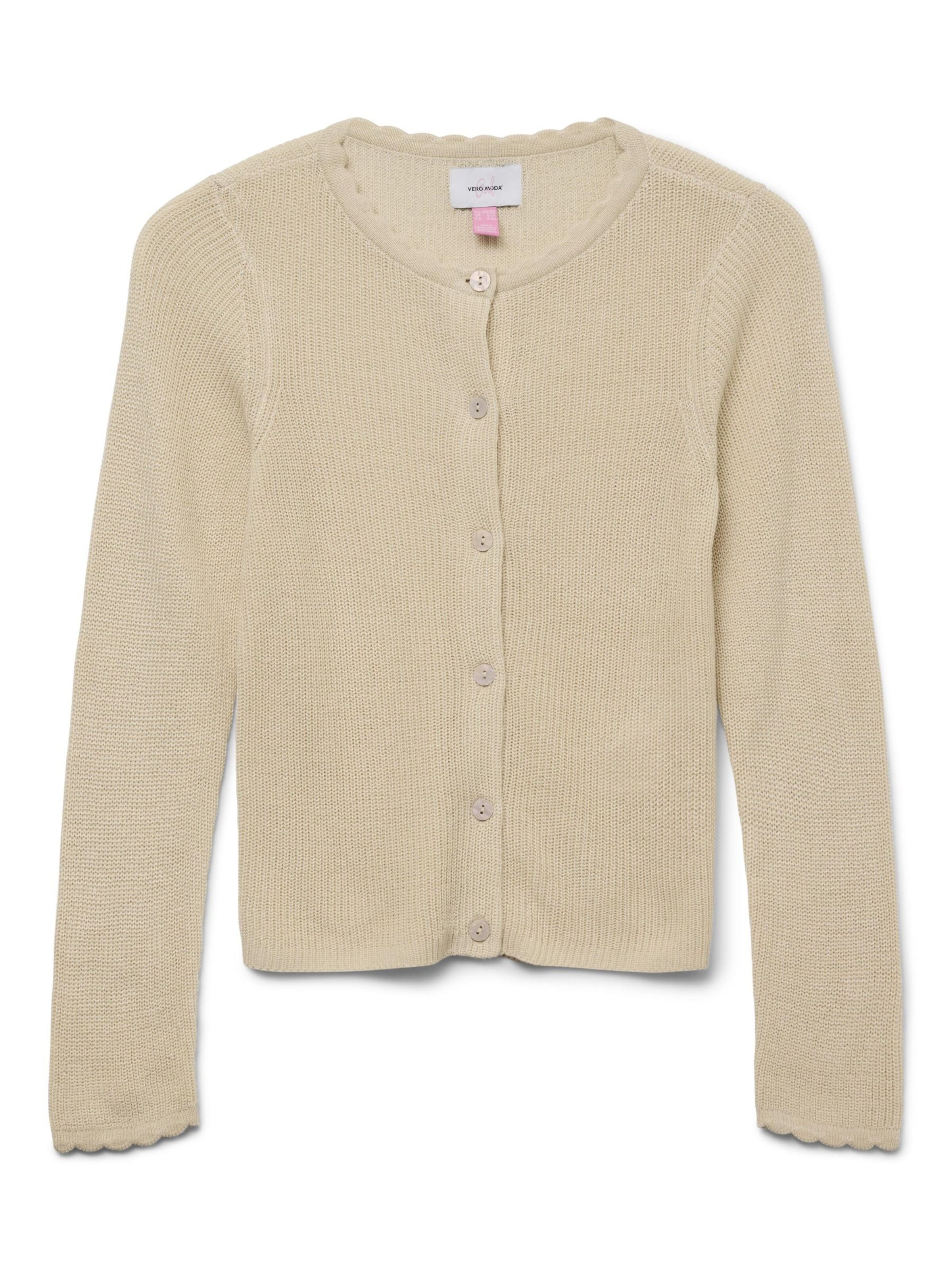 Vero Moda Girl Cardigan 'VMNewLexsun' i beige: forside