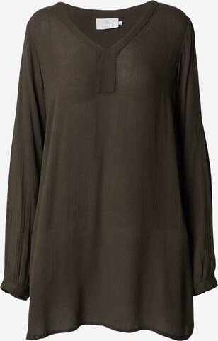 KAFFE CURVE Tunic 'Amber' in Green: front