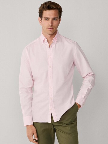 Hackett London Regular Fit Hemd 'Ess' in Pink: Vorderseite