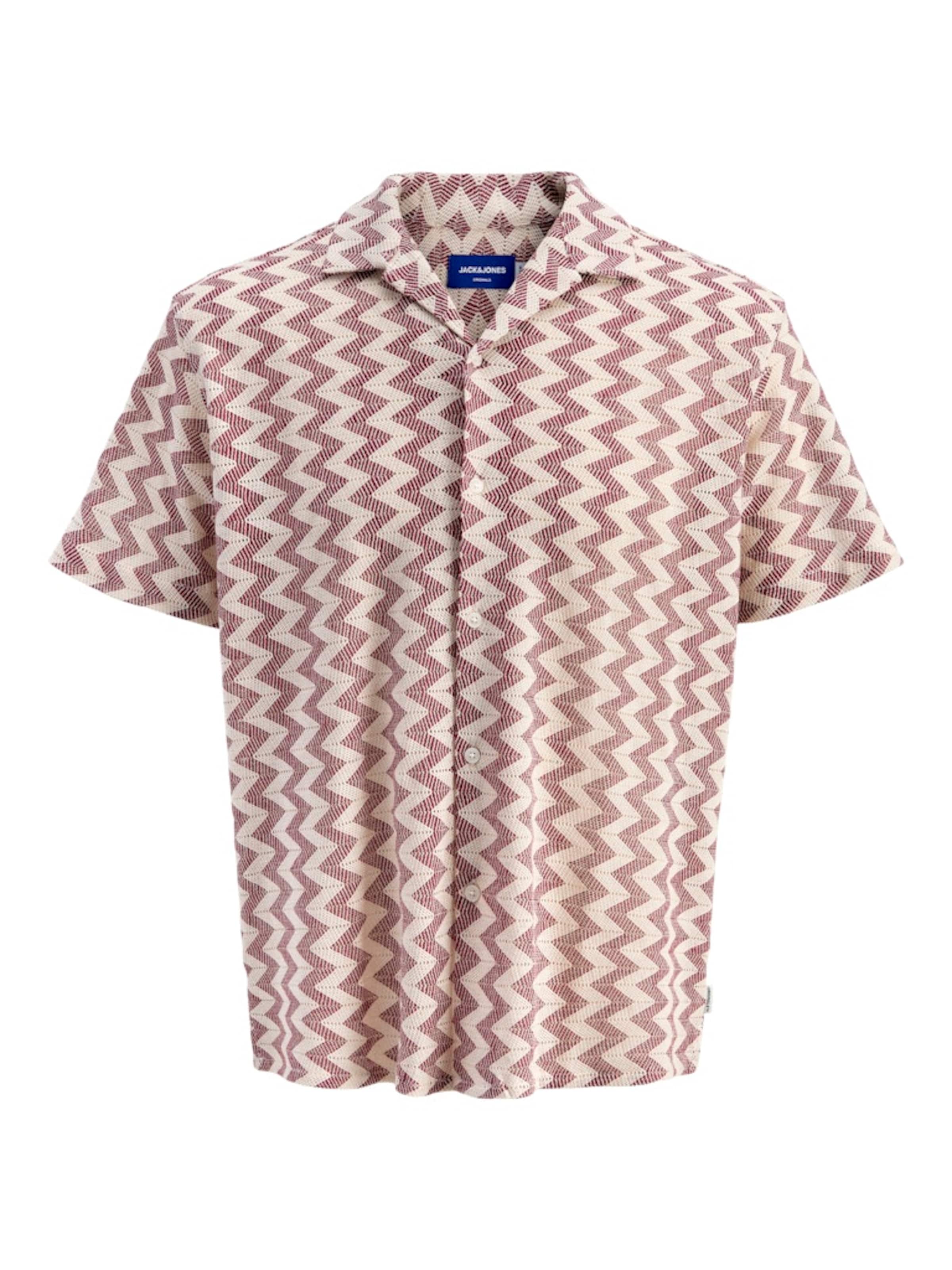 JACK & JONES Риза 'JORSummer Luke' в червено: отпред